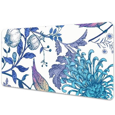 Mapa protectie birou Păsări și un copac înflorit