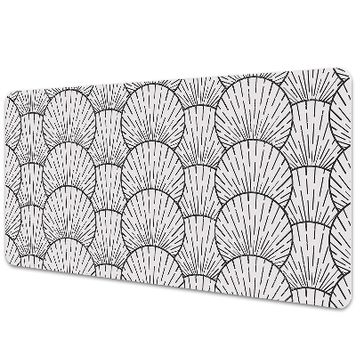 Mapa de birou Scoici de mare alb-negru