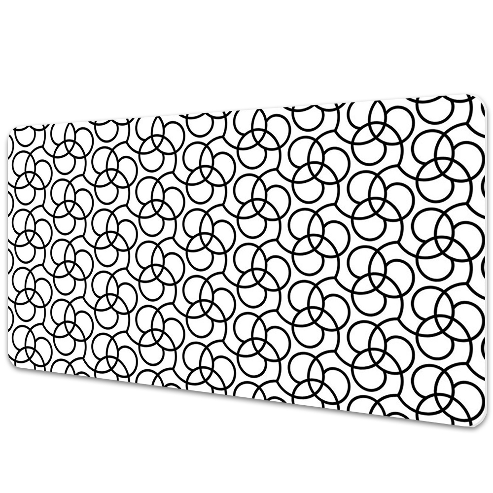 Protectie birou Cercuri alb-negru