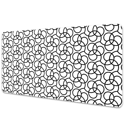 Protectie birou Cercuri alb-negru