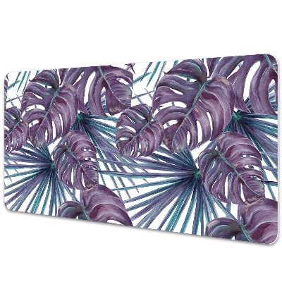 Protectie birou Frunze de monstera violetă