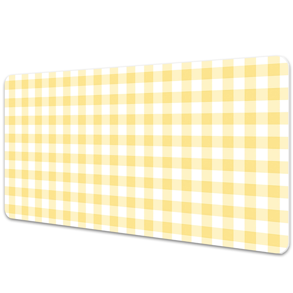 Protectie birou Carouri geometrice galbene