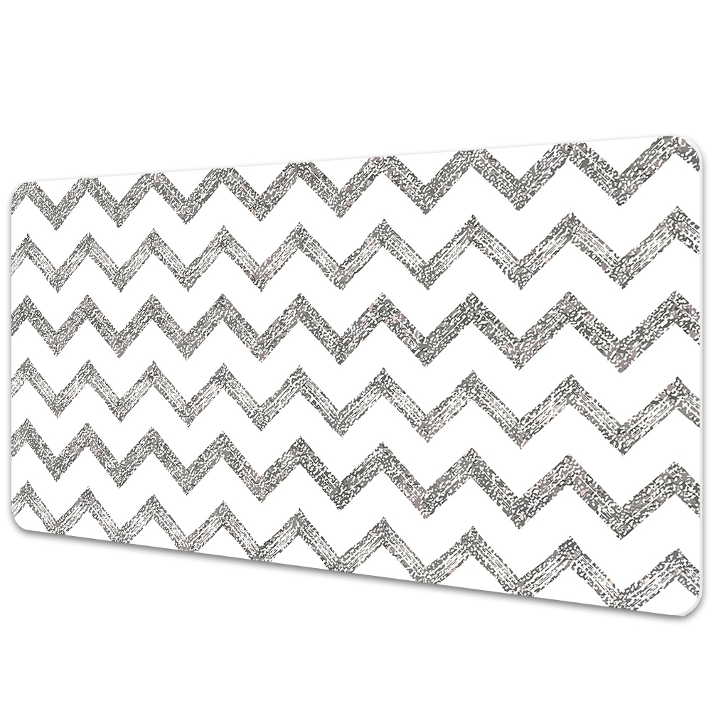 Mapa de birou Zigzaguri geometrice argintii