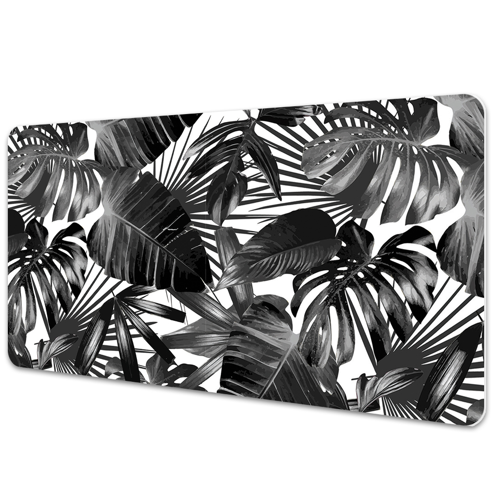 Mapa protectie birou Frunze de monstera alb-negru
