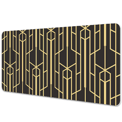 Mapa de birou Linii geometrice galbene