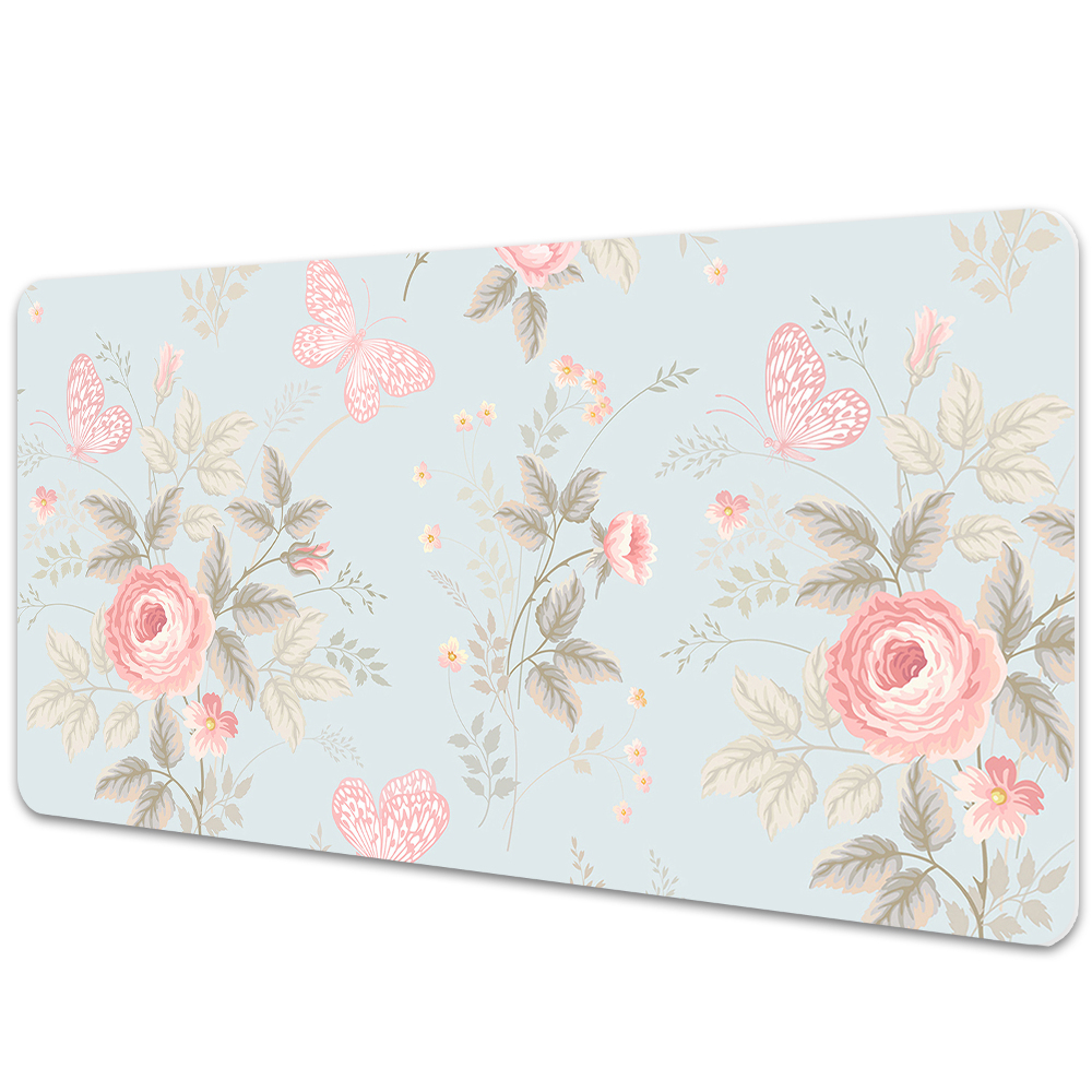 Mapa pentru birou Fluturi pe trandafiri