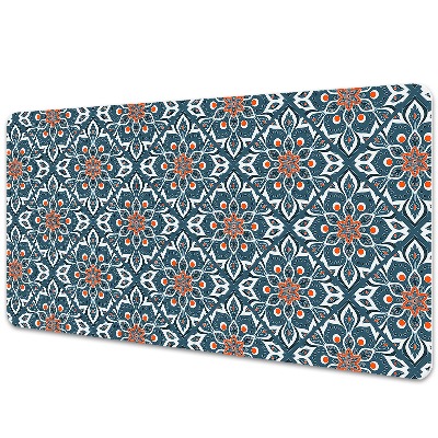 Protectie birou Mandala albastră și albă