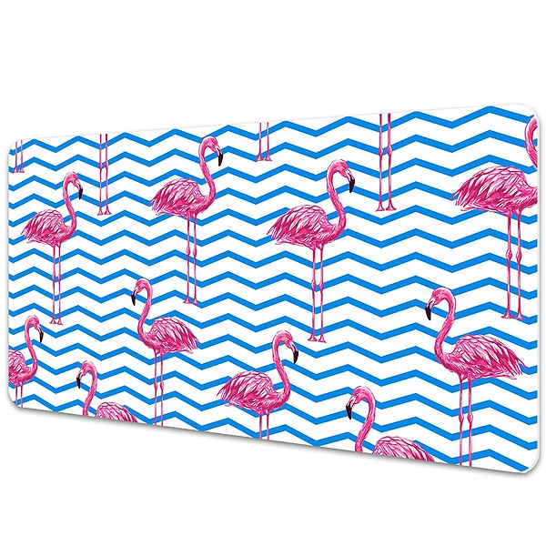 Protectie birou Motiv geometric cu flamingi