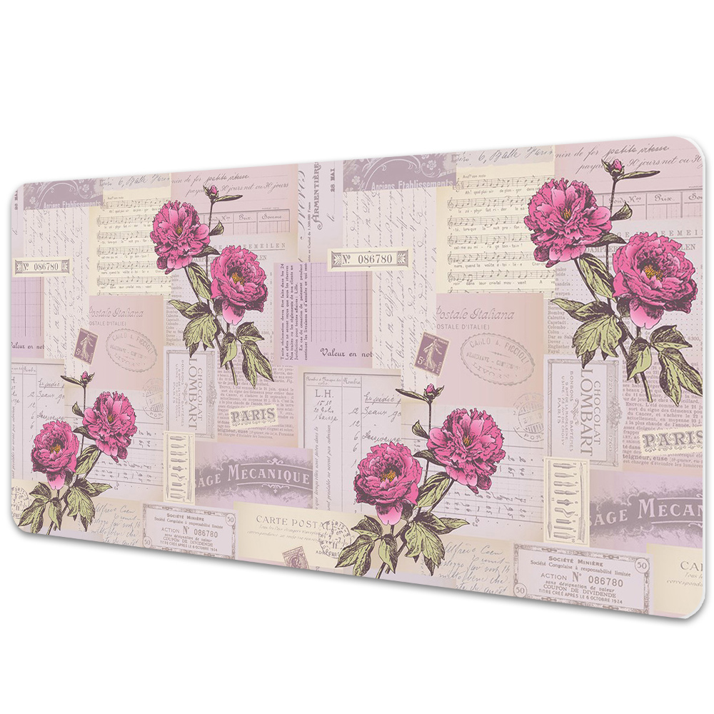 Protectie birou Model vintage roz