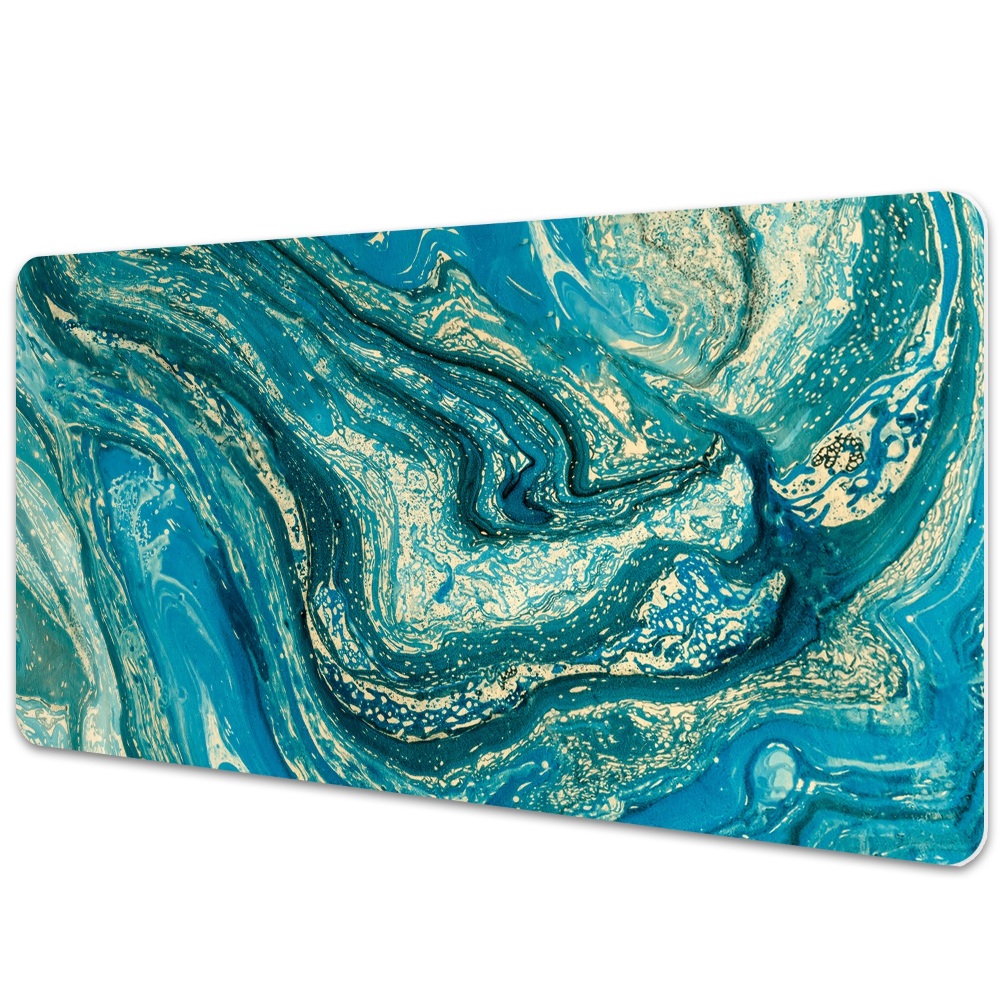 Fulger albastru abstract Desk Pad mare
