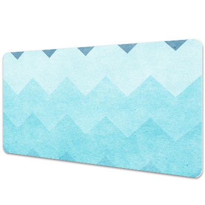 Mapa birou Zig-zaguri geometrice albastre