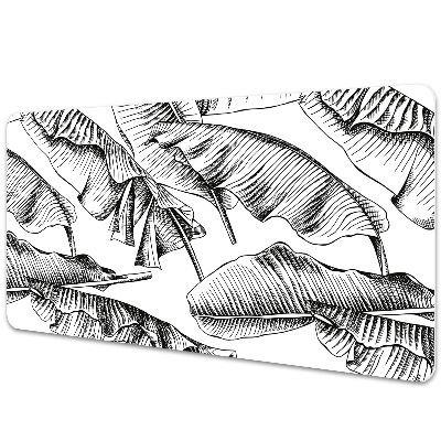 Mapa de birou Frunze în negru