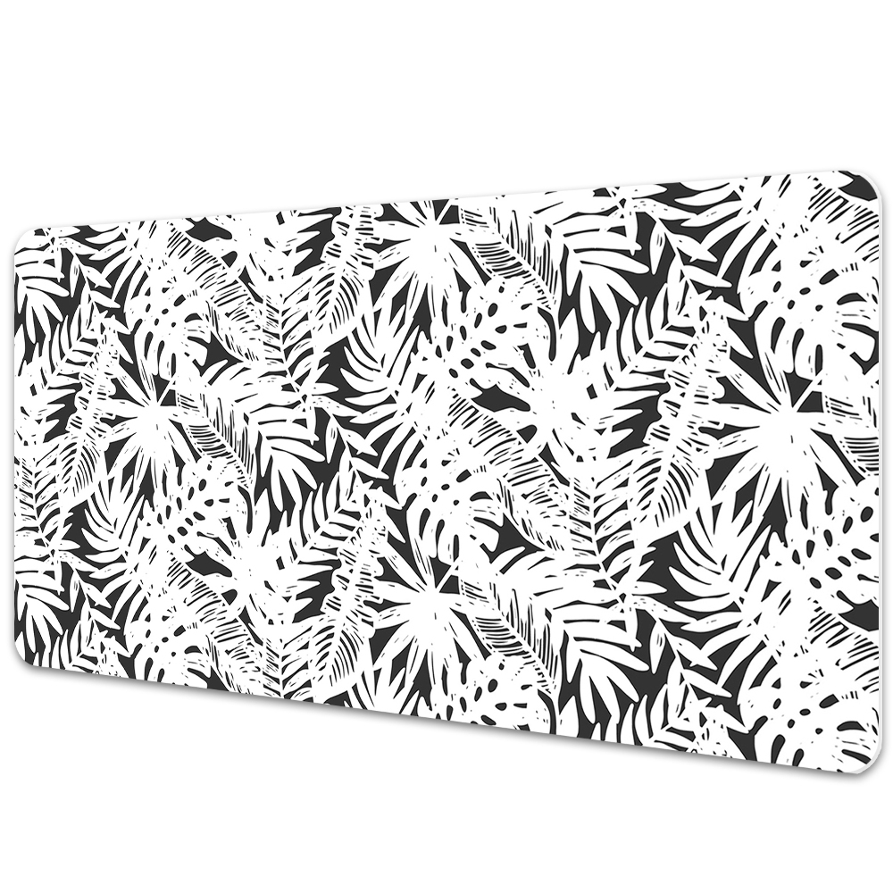 Protectie birou Frunze în alb și negru