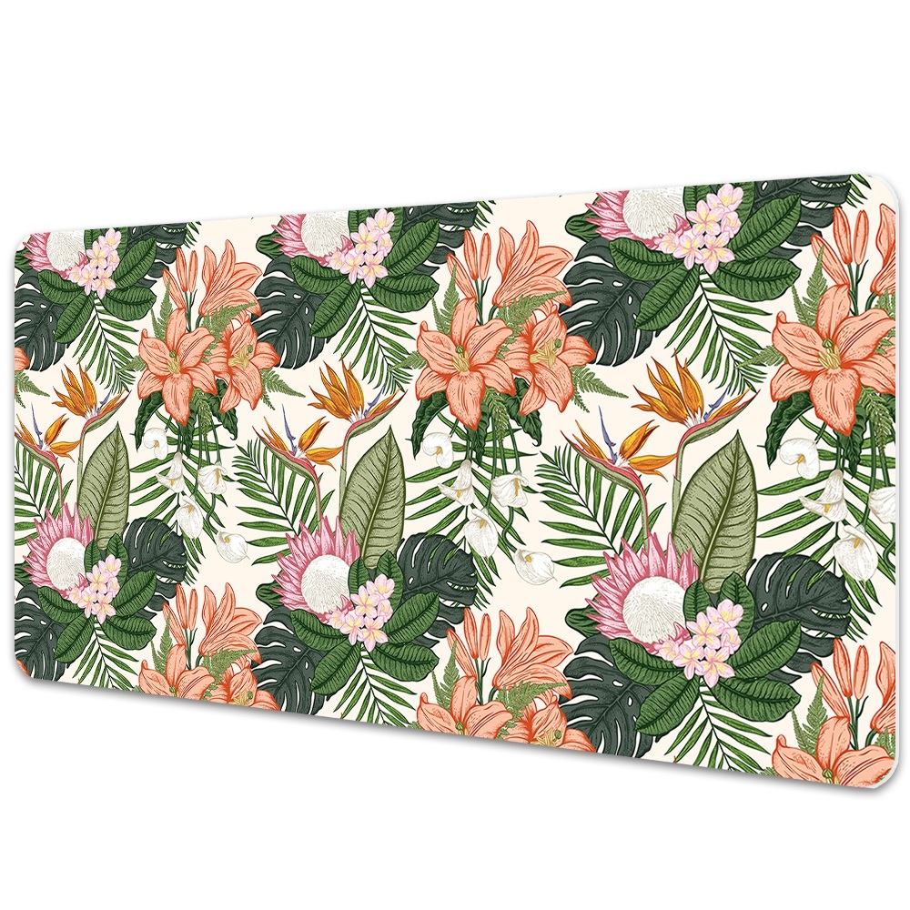 Mapa de birou Flori pe pictură murală