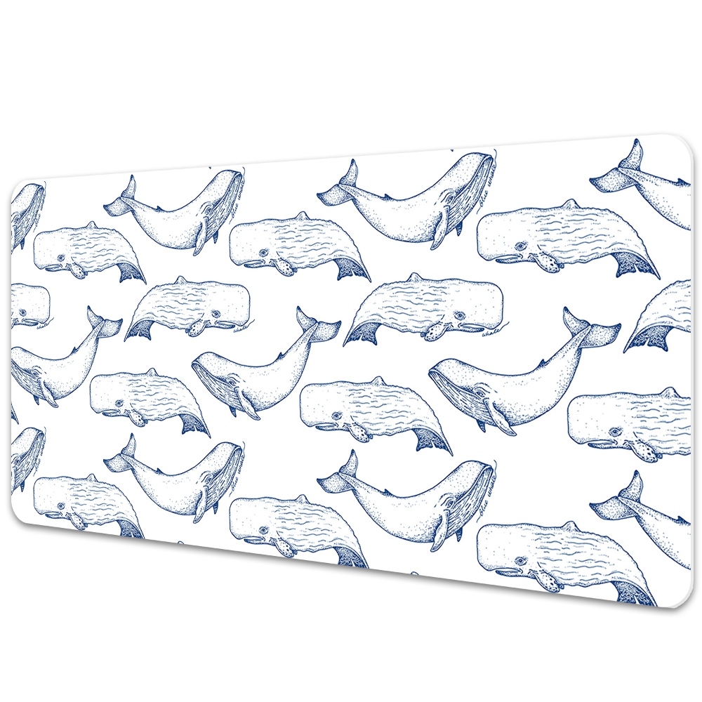 Mapa birou Balene desenate