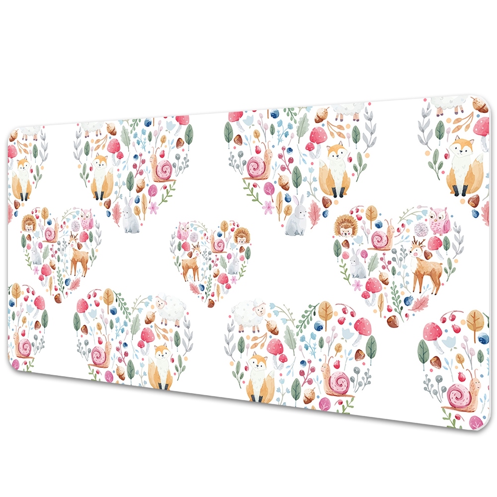 Mapa de birou Inimi făcute din frunze