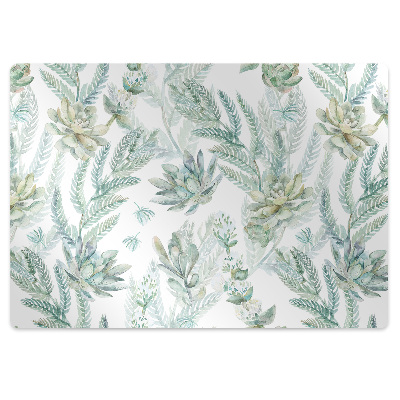 Protectie podea scaun Flori pictate