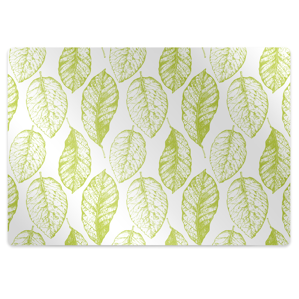 Covoras pentru protectie podea Frunze verzi
