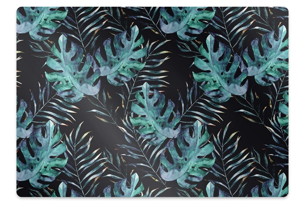 Covoras pentru protectie podea Frunze întunecate