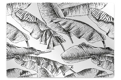 Covoras pentru protectie pardosea Frunze negre