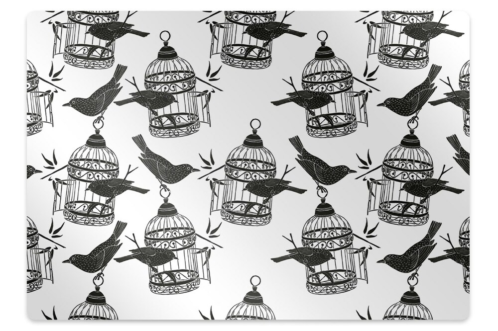 Covoras protectie pardoseala Păsări într-o cușcă