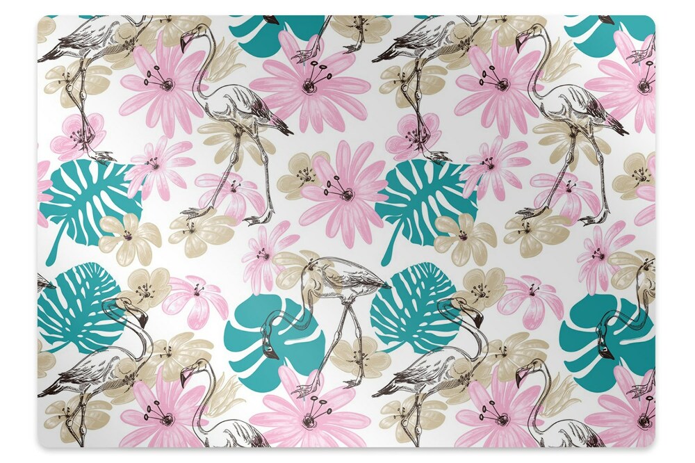 Covoras pentru protectie podea Păsări frumoase pictate