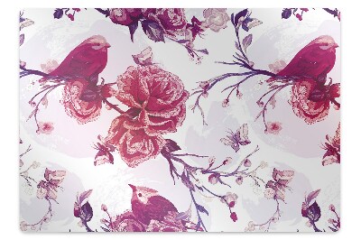 Protectie podea scaun birou Motiv pasăre violet