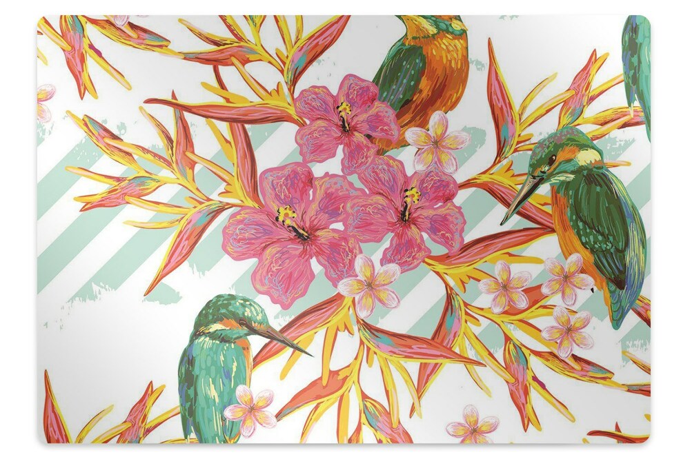 Covoras pentru protectie pardosea Tema păsărilor de vară