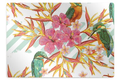 Covoras pentru protectie pardosea Tema păsărilor de vară