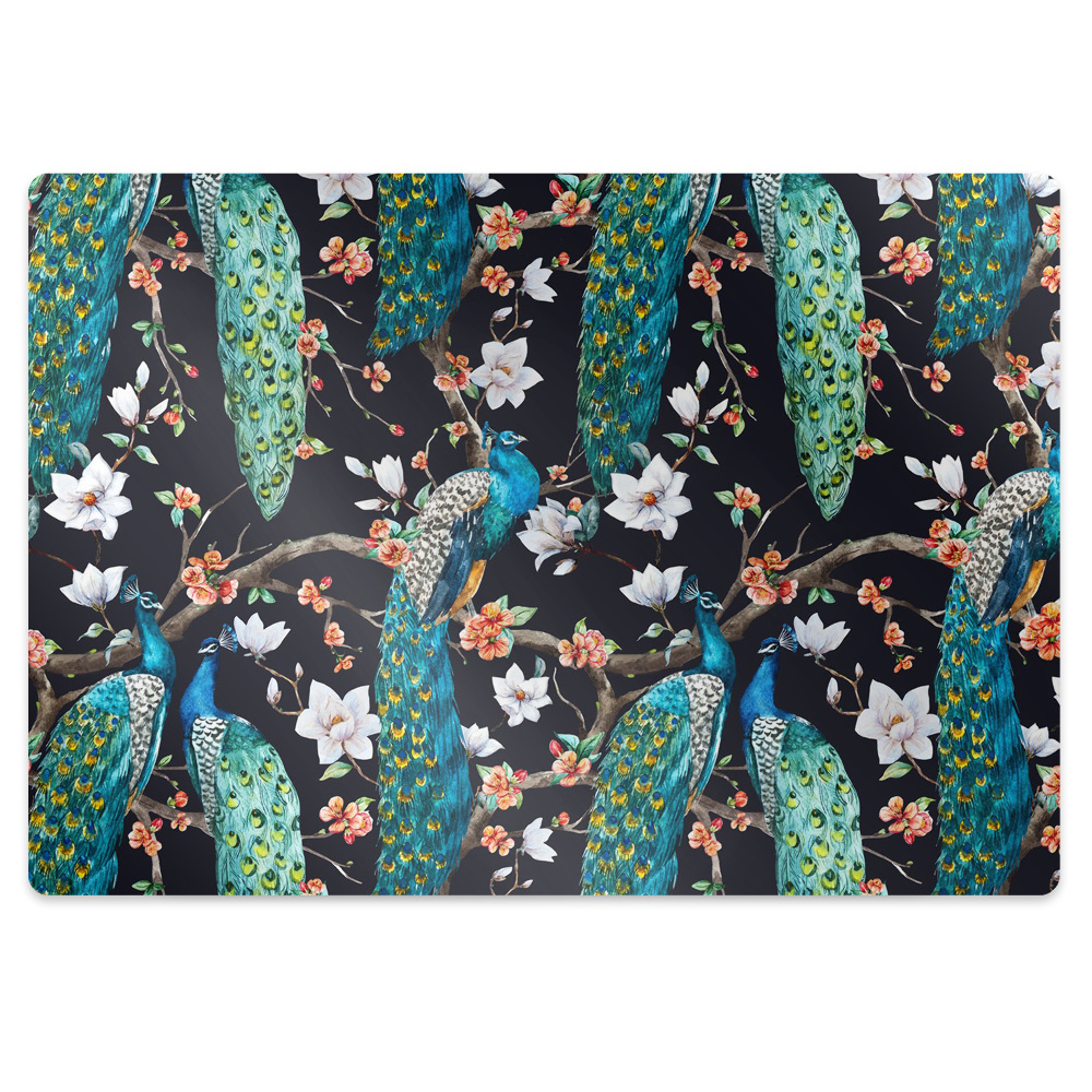 Covoras protectie pardoseala Pene de păun