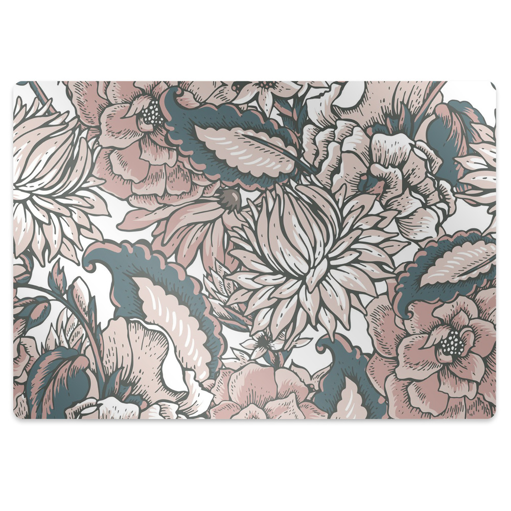 Covoras protectie pardoseala Flori strălucitoare