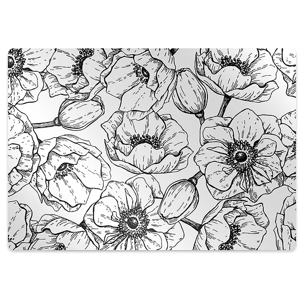 Protectie podea scaun birou Model floral