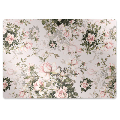 Covoras pentru protectie podea Flori colorate