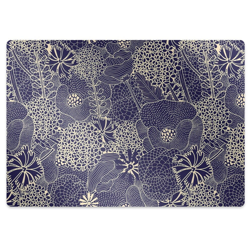 Covoras pentru protectie podea Tema albastră