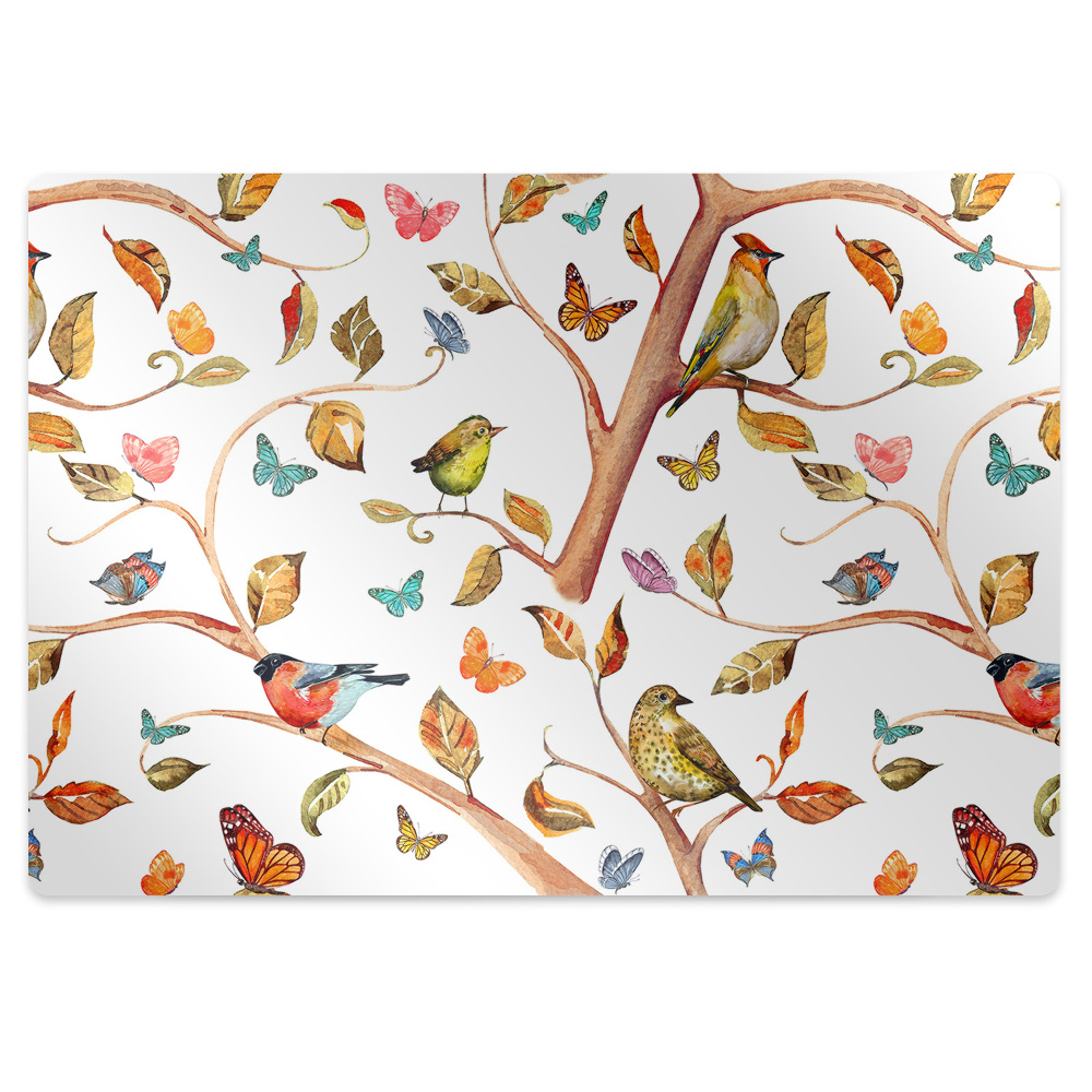 Covoras pentru protectie pardosea Păsări în pădure