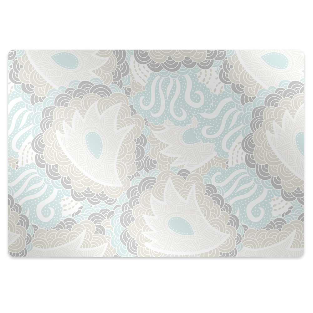 Protectie podea scaun Flori pastelate