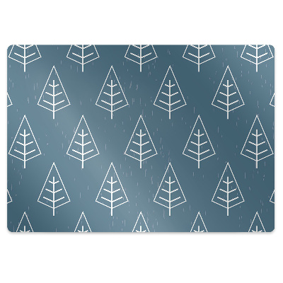 Covoras protectie pardoseala Pădurea în albastru