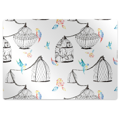 Covoras pentru protectie podea Motivul păsărilor