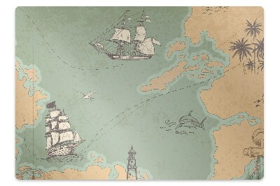 Covoras pentru protectie pardosea Harta piraților