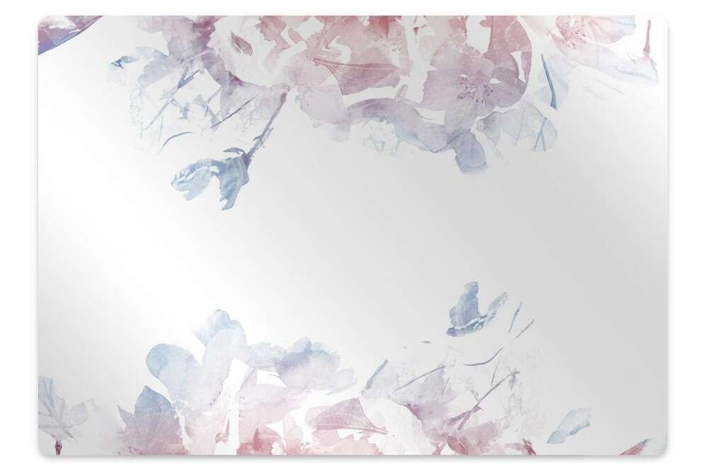 Protectie podea scaun birou Flori de trandafir pastel