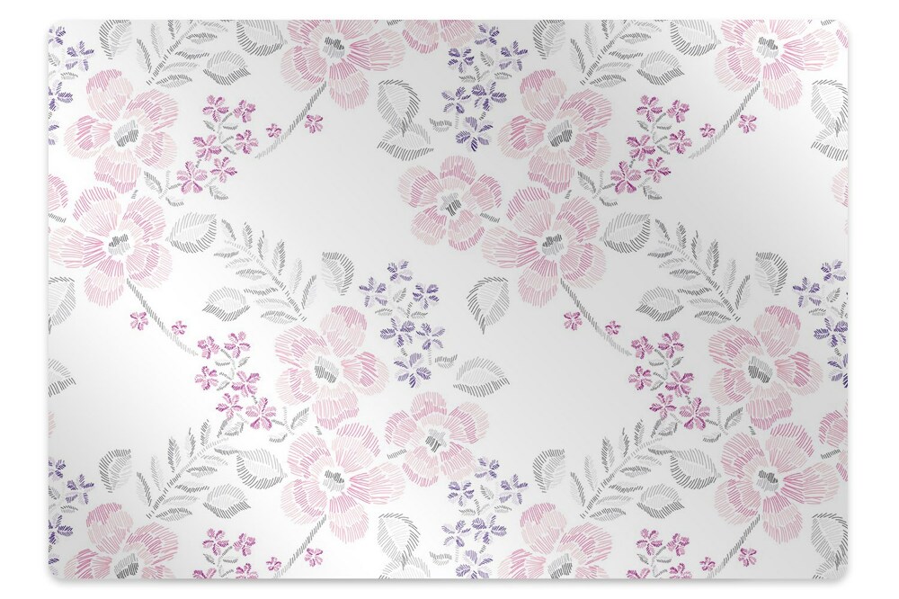 Protectie podea scaun birou Motiv floral