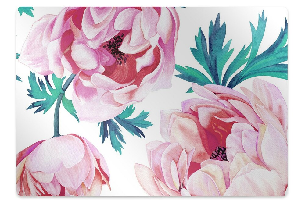 Covoras pentru protectie podea Flori de mac