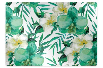 Protectie podea birou Flori pastelate