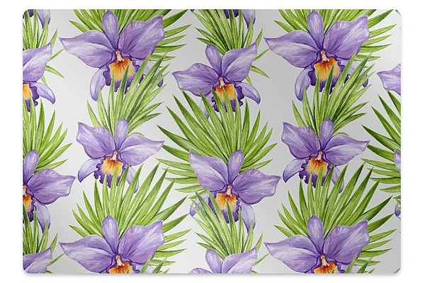 Covoras protectie pardoseala Flori violete