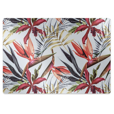 Covoras pentru protectie pardosea Flori pastelate