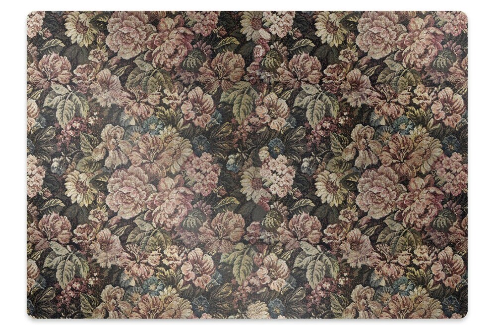 Covoras pentru protectie pardosea Flori țesute