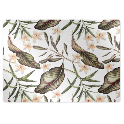 Covoras pentru protectie podea Frunze și flori