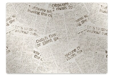 Protectie podea scaun birou Ziare în stil retro