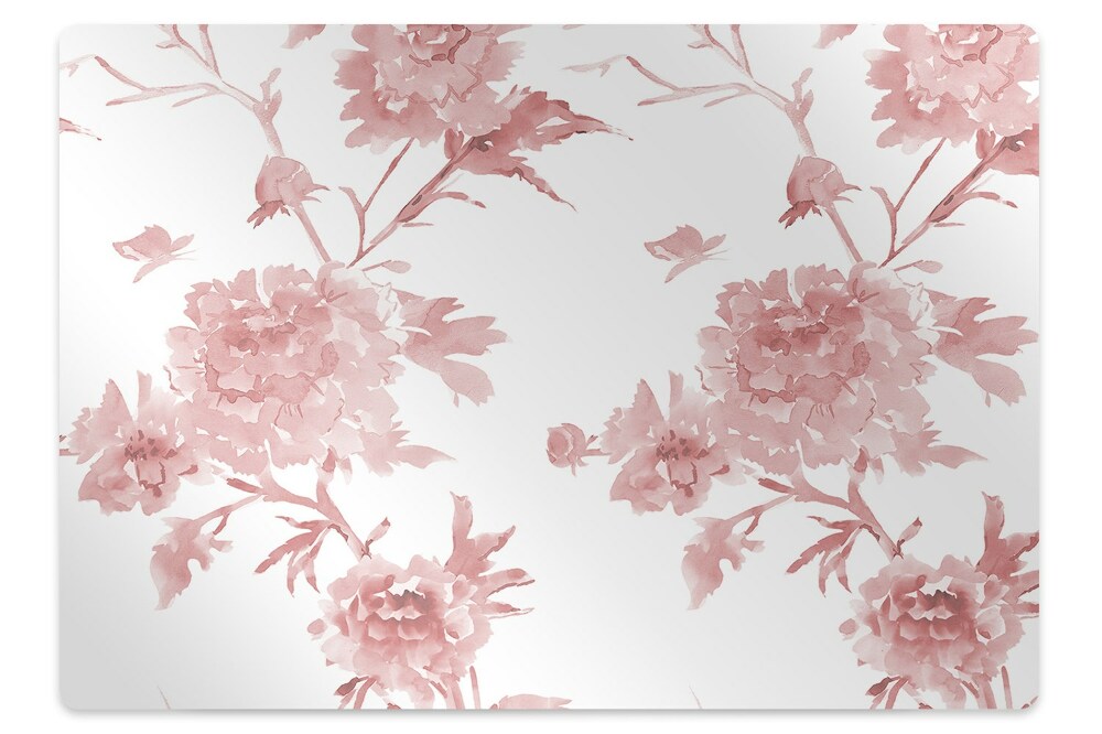 Protectie podea birou Flori pastelate