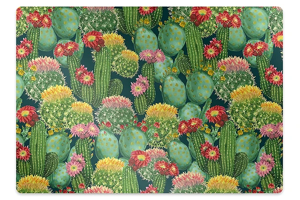 Covoras pentru protectie podea Floare de cactus
